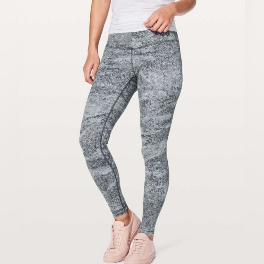 Lululemon Wunder Under Low-Rise Leggings Full-On Luxtreme 26" Gray Mix